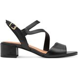 Marco Tozzi - Dames Sandaal - Zwart - Leer/Kunststof - F-breedte