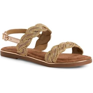 Marco Tozzi - 2-28142-44 - Sandaal - Beige - Leer - F-breedte