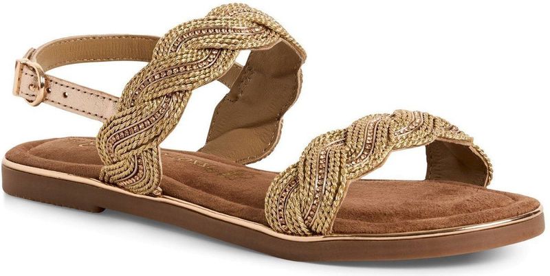 Marco Tozzi - 2-28142-44 - Sandaal - Beige - Leer - F-breedte