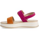 Marco Tozzi - Platte Sandalen - Zwart - Leer