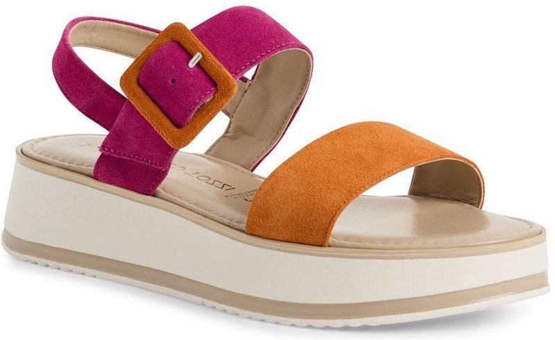 Marco Tozzi - Platte Sandalen - Zwart - Leer