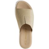 Marco Tozzi - Dames Slipper - Blauw - Leer - F-breedte