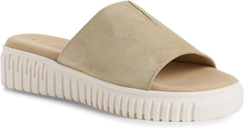 Marco Tozzi - Dames Slipper - Blauw - Leer - F-breedte