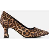 Marco Tozzi - Leopard Pumps - Beige - Textiel