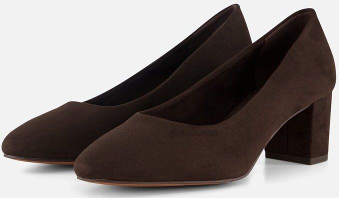 Marco Tozzi - Pumps - Bruin - Textiel