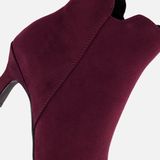 Marco Tozzi - Enkellaarsjes - Bordeauxrood - Textiel