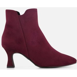 Marco Tozzi - Enkellaarsjes - Bordeauxrood - Textiel
