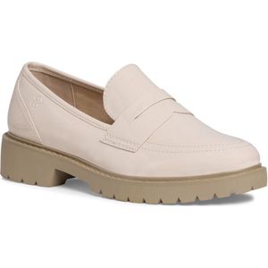 s.Oliver Dames Loafer zonder hak, lak, elegant, Beige patent, 38 EU