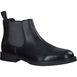 s.Oliver - Chelseaboot - Zwart - Leer