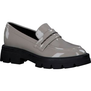 s.Oliver, Grijze Patent Loafers voor Dames Grijs, Dames, Maat:39 EU