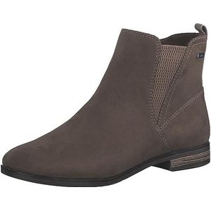 s.Oliver Chelsea boots voor dames, met ritssluiting, plat, pepper, 36 EU