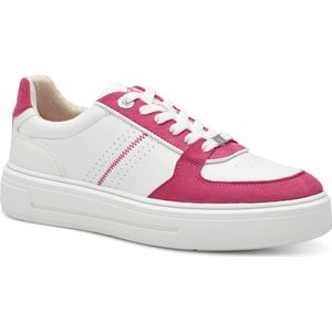 s.Oliver Dames 5-23637-42 sneakers, wit/fuchsia, 37 EU, White Fuxia, 37 EU