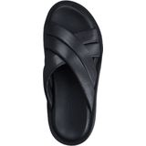 s.Oliver - Dames Slipper - Zwart - Leren Bovenwerk - Soft Foam Technologie