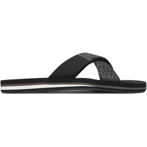 S.Oliver Slippers - Zwart - Textiel - Rubber Zool