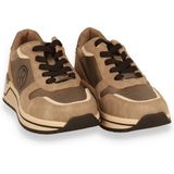 s.Oliver - Low 5-23619-43 - Sneakers - Taupe - Textiel/Synthetisch
