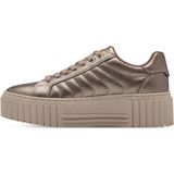 s.Oliver Lage damessneakers 5-23601-41, Brons metaal, 40 EU