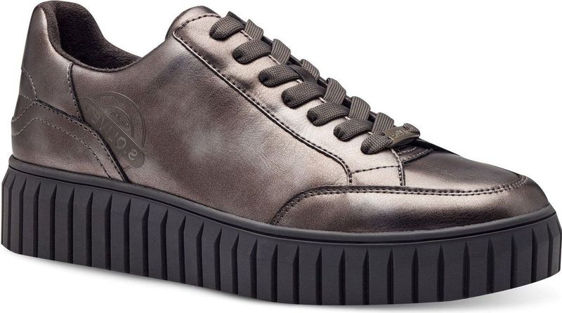 s.Oliver Lage damessneakers 5-23645-41 platform, gunmetal, 37 EU