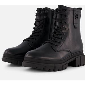 S Oliver Veterboots zwart Synthetisch