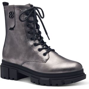 s.Oliver Enkellaarsjes - Pewter - Veganistisch - Zonder Hak