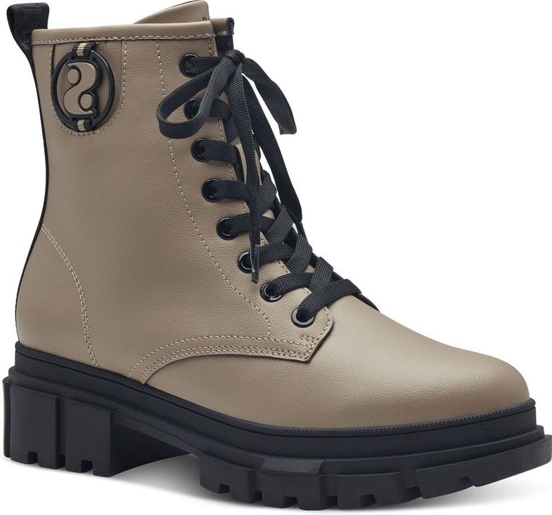 s.Oliver Stiefeletten Damen Boots taupe dünn gefüttert 5-25210 für Damen, beige, Gr. 37 EU