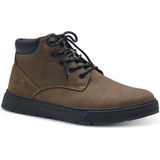 s.Oliver - 5-16213 - Heren Sneaker Mid - Kaki - Leer/Synthetisch