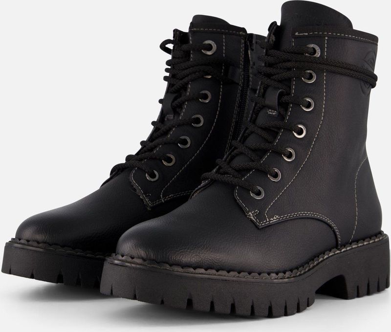 s Oliver gevoerde dames veterboots zwart