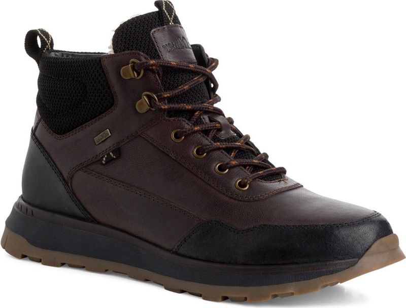 s.Oliver - 5-16227-43 - Veterboots - Donkerbruin - Leer en Textiel