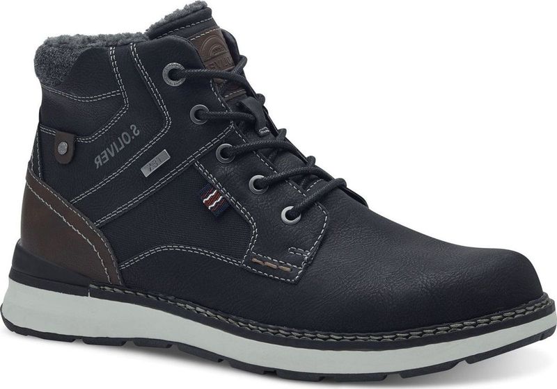 s.Oliver - 5-16243-001 - Enkellaarsje - Zwart - Synthetisch