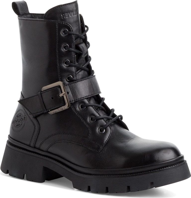 s.Oliver - Enkellaarsje - Zwart - Synthetisch - SoftFoam Technologie