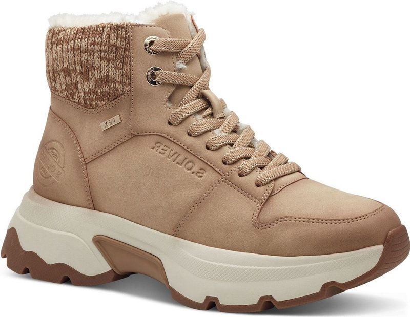 s.Oliver - 5-26235-43 - Enkellaarsje - Zwart - Textiel/Synthetisch