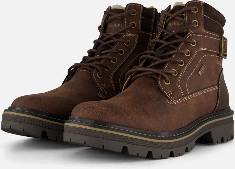 S Oliver Veterboots bruin Synthetisch