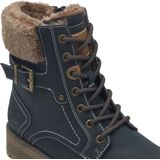 s.Oliver - 5-26297-43 - Enkellaarsje - Zwart - Textiel/Synthetisch