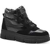 s.Oliver - WL Lace Boot - Sneeuwlaarzen - Zwart - Leer en Textiel