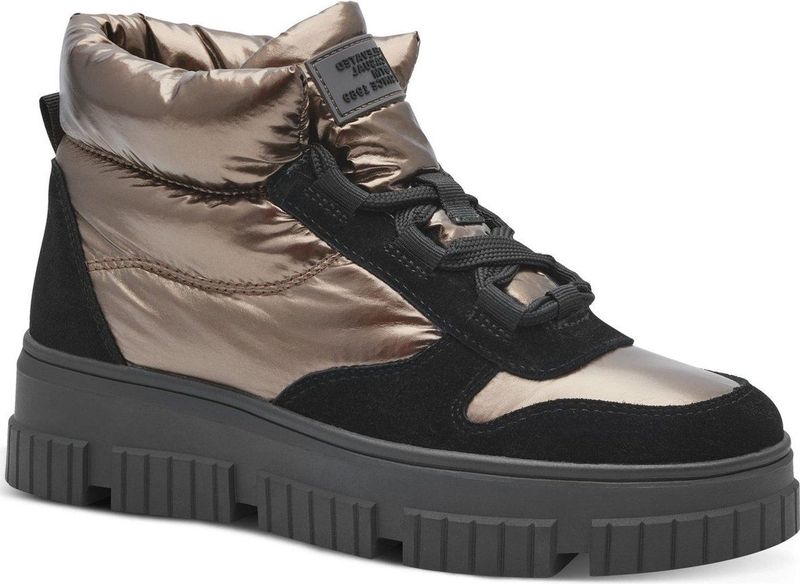 s.Oliver - Enkellaarsje - Zwart - Leer en Textiel