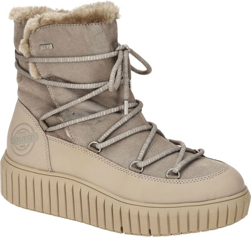 s.Oliver - Enkellaarsjes - Zwart - Textiel/Synthetisch