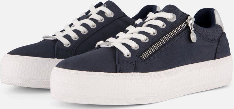 s.Oliver - Dames Sneaker - Zwart - Synthetisch Bovenwerk