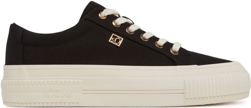 s.Oliver - 5-23625-44 0A1 - Sneakers - Zwart - Textiel