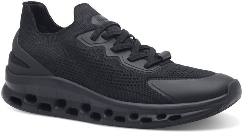 s.Oliver - 5-24716-44 - Dames Sneaker - Zwart - Comfortabele Schachthoogte 7 cm