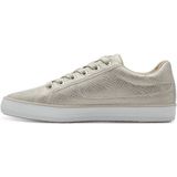 s.Oliver - Platte Sneakers - Champagne Snak - Synthetisch Materiaal