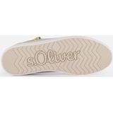 s.Oliver - Platte Sneakers - Champagne Snak - Synthetisch Materiaal