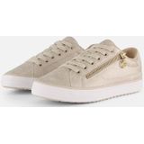 s.Oliver - Platte Sneakers - Champagne Snak - Synthetisch Materiaal