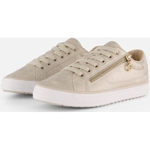 s.Oliver - Platte Sneakers - Champagne Snak - Synthetisch Materiaal