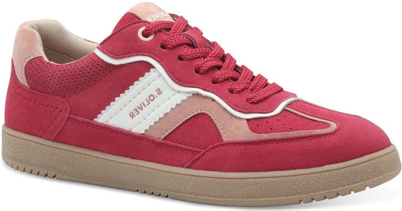 s.Oliver - 5-23616-44 - Damessneakers - Rose - Leer/Synthetisch