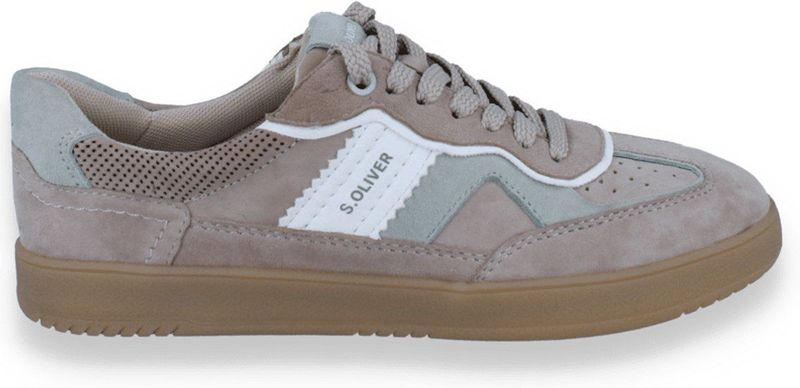s.Oliver - 5-23616-44 Sneakers - Sage Comb - Leer/Synthetisch - Performance Voetbed