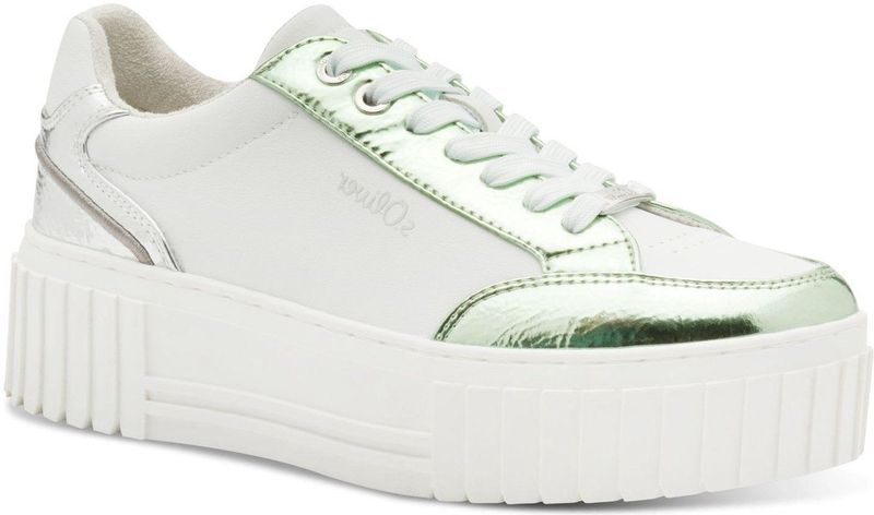 s.Oliver - Dames Sneaker - Zwart - Synthetisch - Veganistisch