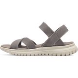 s.Oliver - 5-28601-44 - Plateausandalen - Taupe - Rood label