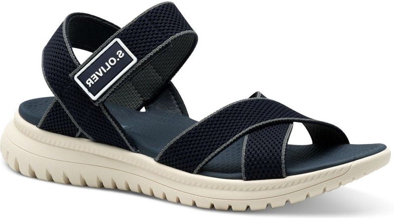 s.Oliver - Dames Sandaal - 805 - Textiel - Zwart