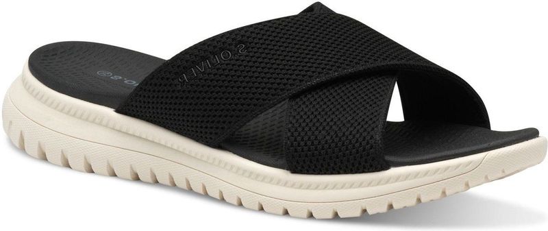 s.Oliver - Dames Slipper - Zwart - Textiel