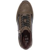 s.Oliver - Sneakers - Bruin - Imitatieleer - Platte Zool