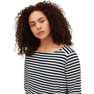 Gestreept Sweatshirt - Marine - Viscose-Polyester - Regular Fit